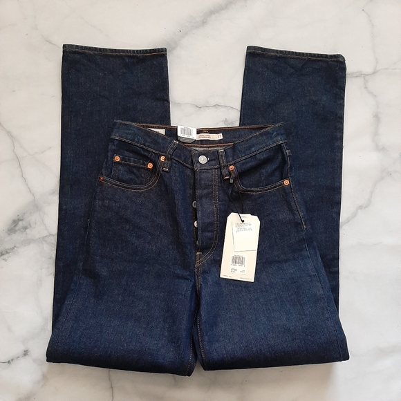 Levi's Ribcage High Rise Straight Jeans - Picture 2 of 4